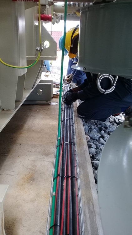 Transfrormer Cable Rack and Cable Installation